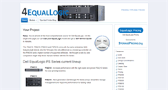 Desktop Screenshot of 4equallogic.com